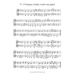 24 beliebte Weihnachtslieder in B-Stimmumg