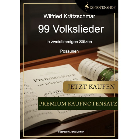 99 Volkslieder für 2 Posaunen