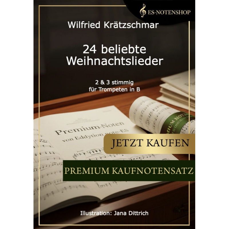 24 beliebte Weihnachtslieder in B-Stimmumg